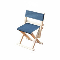 Foldable Design Wooden Frame Canvas Chair With Backrest Portable Seating Lightweight Outdoor Furniture Heavy Duty for Picnickers, Beach-Goers, Barbecue, Backyard, Picnic, Hiking