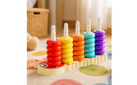 Child-Centered Caterpillar Stacking Toy Early Learning Stacking Toy with Spiral Posts Fine-Motor Colorful for Tabletop Activity