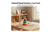 Includes Storage Box Stack of Classic Game Hand-Eye Coordination 10 Layer Rainbow Stacker Reasoning Al Thinking Development for Daycare