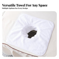Massage Towel with Face Hole Skin-Friendly Face Cradle Towel Water Absorption for Estheticians, Masseuses, Spas