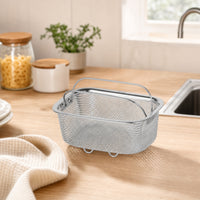 Mesh Draining Basket Rustproof Strainer Basket with Feet Stackable Colander with Feet for Chefs