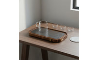 Traditional Aesthetic Color Changing Tea Tray Double-Use Design Gongfu Tea Serving Tray for Living Room, Office