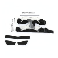 Sports Face Guard with Padding Transparent Defensive Mask with Cushioning Pads