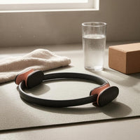 Integrated Hand Grips Pilates Resistance Loop Detachable Pilates Loop Textured Exercise Circle Flexible