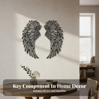 3D Angel Appendages Wall Decoration Balanced Feathered Angel Appendages Wall Decor