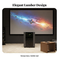 KTV Equipment Cabinet Solid Wood Wooden Amplifier Stand Stable Design High-Fidelity Equipment Rack for DJs, Stage, Home Theater, Studio