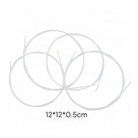Smooth White Ukulele Strings Clear Tone Lightweight String Set