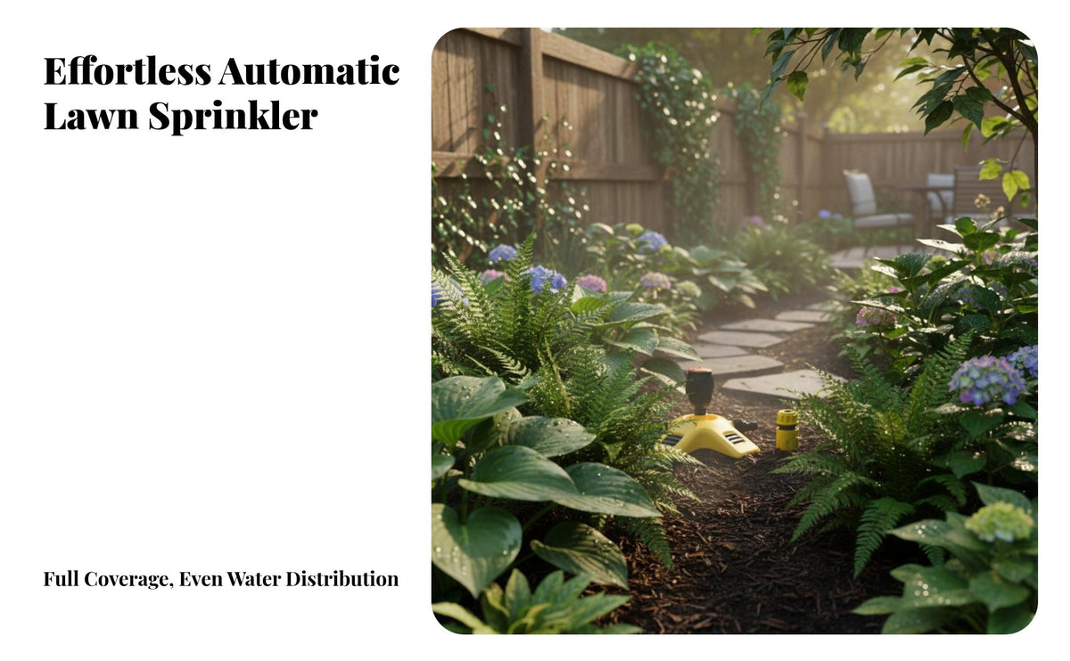 Automatic Water Sprinkler Wide Coverage 360 Degree Rotating Sprinkler Easy to Use Automatic Garden Sprayer for Gardeners, Homeowners, Outdoor