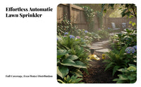 Automatic Water Sprinkler Wide Coverage 360 Degree Rotating Sprinkler Easy to Use Automatic Garden Sprayer for Gardeners, Homeowners, Outdoor