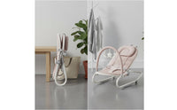 Infant Rocking Chair 3-Point Harness Infant Bouncer Seat Detachable Toy Bar Newborn Soothing Lounger for Newborns, Infants