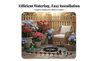 Automatic Drip Irrigation Kit Adjustable Nozzles Drip Irrigation Kit Water Saving Automatic Garden Watering System for Rooftop, Stream Er Bed