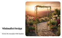 Square Wedding Arch Stable Structure Square Flower Arch Reusable Metal Backdrop Frame for Florists