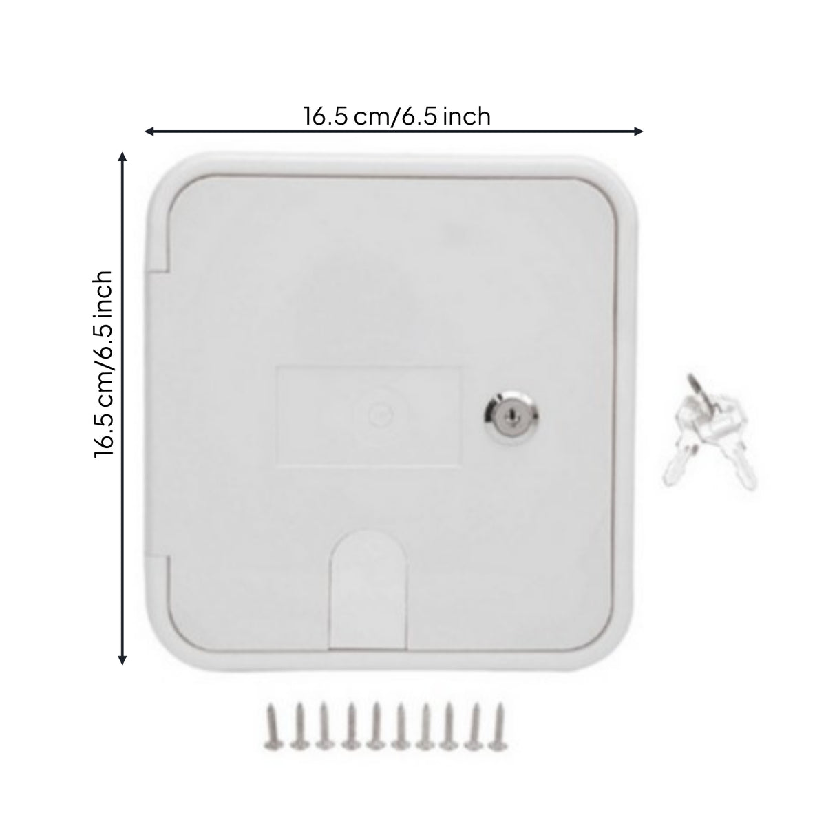 Cable Access Cover Weatherproof Cable Cover with Lock Protected for Wall Installation