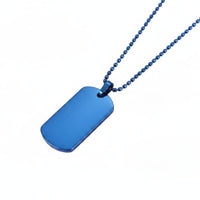 Mirror Finish Dog Tag Necklace Resistant Dog Tag Necklace Gift Ready Fashion Jewelry
