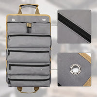 Portable Folding Tool Bag Hanging Foldable Tool Bag Wear-Resistant Heavy Duty for Electricians, Job Site