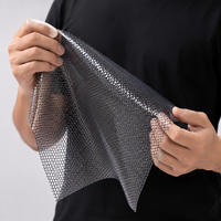 Transparent PVC Mesh Fabric, 150 cm x 91.44 m, 240 g/m², Tear-Resistant and Waterproof