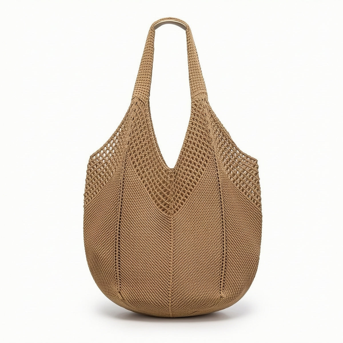 Slouchy Knitted Tote Bag Bohemian Summer Tote Bag Roomy Spacious for Women
