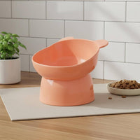 Nordic Design Bear Head Cat Bowl Easy to Clean Tilted Cat Food Bowl Non-Slip Design for Cats