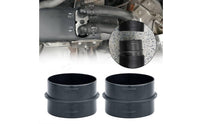 2 Pieces 75mm Duct Connector Heat Resistant Parking Heater Adapter Black Car Heating Part