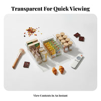 Clear accessibleFront Container Versatile Organizer Box Space-Saving Household Storage for Home Organizers, Homeowners, Kitchen, Cacontaineret