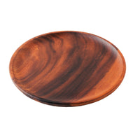 Acacia Wood Plate Wooden Serving Tray Multi Use Serving Dishware for Kitchen, Cafe