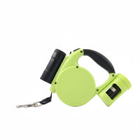 Retractable Dog Leash Nylon Locking Retractable Leash Walking Lead Anti-Slip Grip Pet Gear Built-in Flashlight