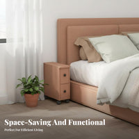 Space-Saving Narrow Gap Cabinet Mobile Design Household Storage Minimalist design Rolling Cart Multi-Functional for Apartment Dwellers, Homeowners, Students, Small Spaces, Gaps Between Furniture, Living Room, Bathroom