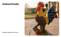 Cock Statue Indoor Outdoor Use Farmhouse Cock Statue Realistic Design
