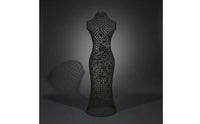 Open Mesh Wire Dress Form Lightweight Dress Form Decorative Mannequin with Base Sturdy for Boutiques, Bridal Shops, Shop