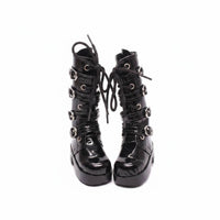 BJD Doll Boots Fine Workmanship Mini Black Doll Boots Realistic Design Toy Accessory