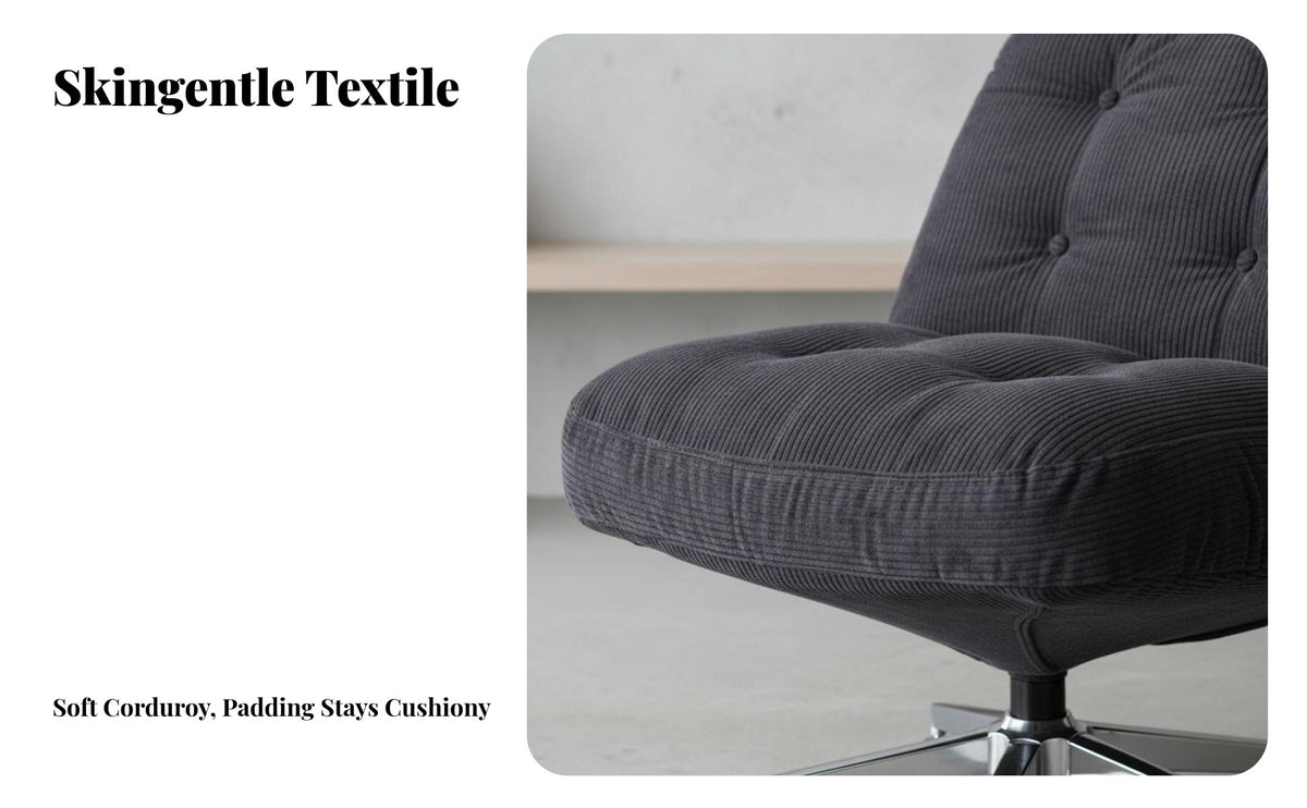 Nordic and design Upholstered rotating Armchair Designer Look rotating Barrel Armchair soft and cushiony Upholstery Lounge Chair Ergonomic Design for Readers, Adults, homeowners, Living Room, Bedroom, perusing corner