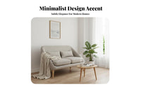 Nordic Design Upholstered Loveseat Space-Saving Sofa Minimalist aesthetic Small Couch Comfortable for Apartment Dwellers, Cafe Owners, Homeowners, Living Room, Lounge Area, Office, Bedroom