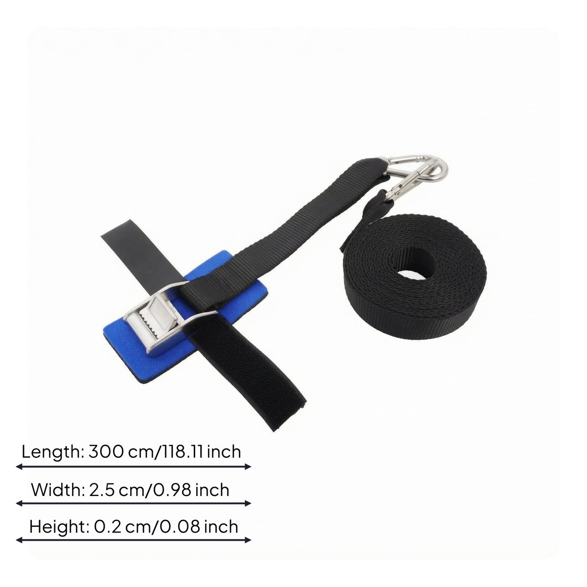 Strap Material Tie-down Strap Textured Black Strap-down Strap Cargo Gear Heavy Duty High Break Strength