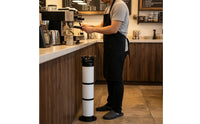 coffee Grounds Bin Compact Coffee Grounds Disposal Box Easy to Clean Container for Baristas