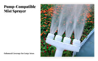 Multi-Head Sprinkler Nozzle Water Saving Mists Spray Head High Volume Mists Sprinkler for Gardeners, Farmers, Greenhouse, Farmland, Lawn