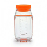 BPABPA-Free Salad Jar with Compartment Stain-Resistant Food Container Clear Reusable for Commuters, Office