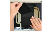 Car Tablet Holder with Storage Touchscreen-Friendly Headrest Tablet Mount Easy-Install Holder with Storage Compartment for Road Trips