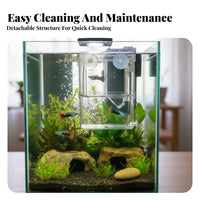 Aquatic Fry Separation Box Multifunctional Aquatic Breeding Box Buoyant Fry Hatchery Suction Holder Mount Guppy Breeding