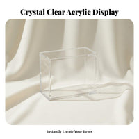 Transparent Display Box Thick Acrylic Protective Storage for Game Cards