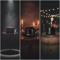 Gothic Top Hat Studded Steampunk Top Hat Structured Headwear for Entertainers