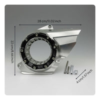Precise Fit Transparent Drive Cover Anodized Finish CNC Aluminum Drive Belt Cover Lightweight Clear CVT Case Guard Heavy Duty for Scooter Riders