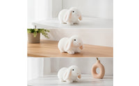 Soft Bunny Adorable Soft Rabbit Bunny Figurine Decorative Rabbit Figurine Mini for Collectors, Desk, Bookshelf