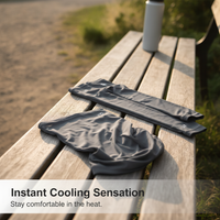 Summer Ice Silk Sun Protection Arm Sleeves & UV Visor Hat Set for Driving & Outdoor Activities
