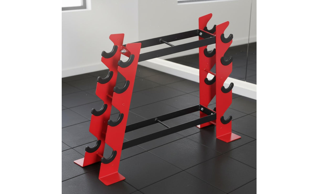 A-Frame Dumbbell Rack with Non-Slip Base and Anti-Tip Design for Home Gym