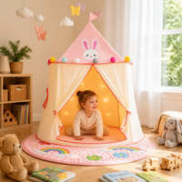 Kids' Play Tent Indoor Princess Castle Foldable Game House Toy Gift