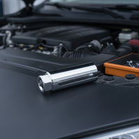 Exhaust Gas Sensor Socket with Side Wire Cutout Chrome Vanadium Exhaust Gas Sensor Socket Tool Slotted Hexagonal for Mechanics