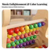 Educational Abacus Xylophone Toy Early Musical Development 8 Note Xylophone Abacus Toy Develops Hand-Eye Coordination for Preschool