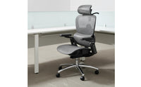 Ergonomic Office Chair Support Reclining Desk Chair with Footrest for Users, Gaming