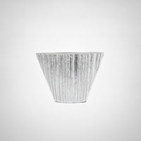 Resin Vase Textured Geometric Vase Tapered Vessel for Home Decor, Tabletop, Coffee Table