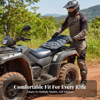 Sun Protection Breathable All-Terrain Vehicle Seat Cover Cooling ATV Padded Seat Cover Soft & Comfortable for Summer Riding, Daily Commuting